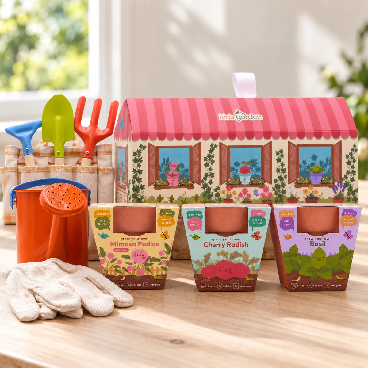 Little Gardener Set – Cream & Orange